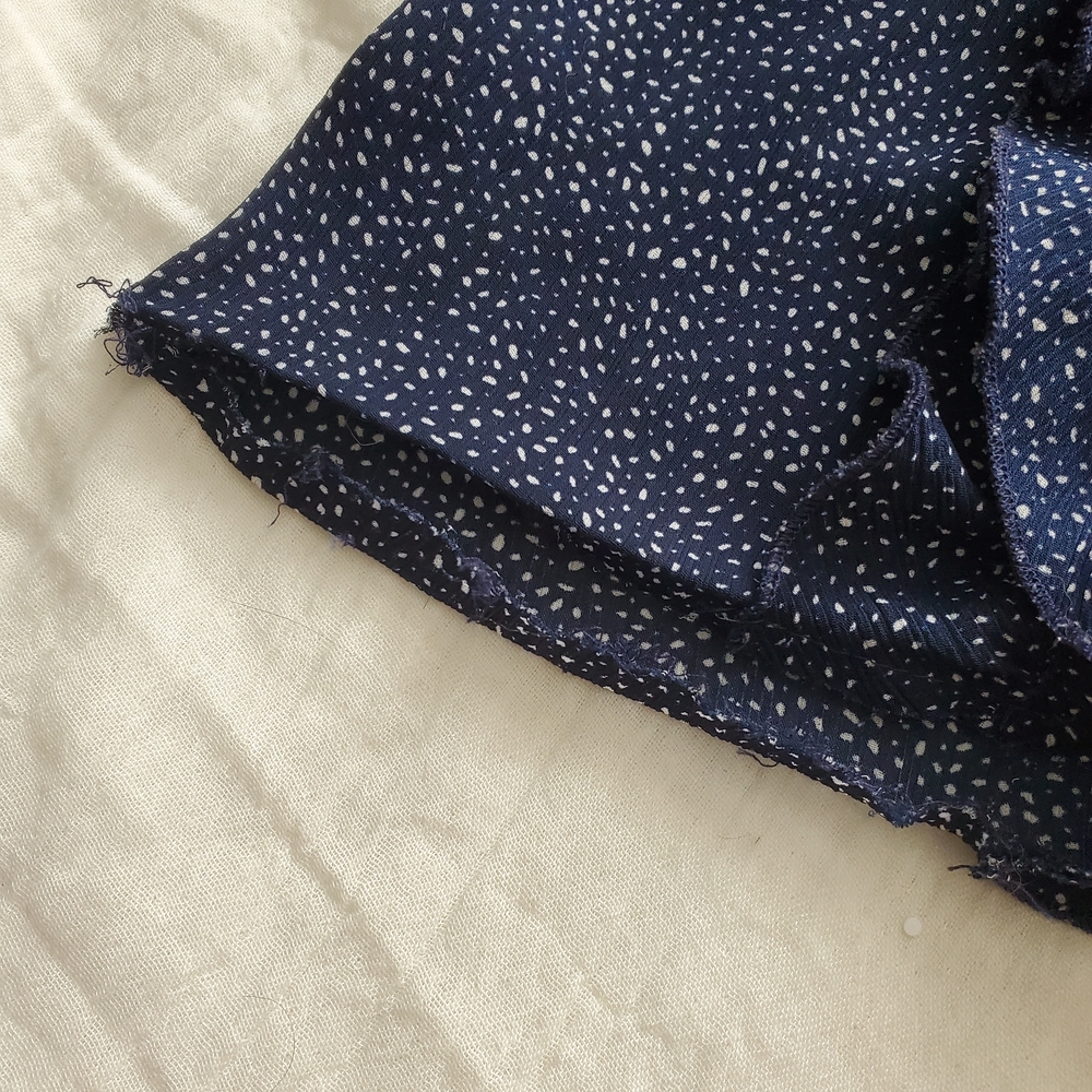 H&M Navy Ruffle Blouse - Picture 9 of 11